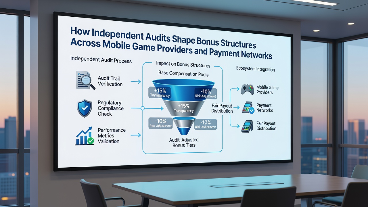Payment network dashboard displaying audited bonus transaction flows
